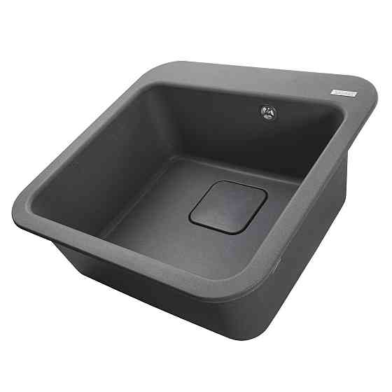 Гранітна мийка Globus Lux BARBORA сірий металік 510х510 мм-А0003 Київ