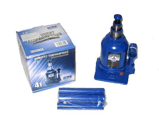 Домкрат гідравл. телескоп 4т 2х циліндр.160-390мм Вінниця