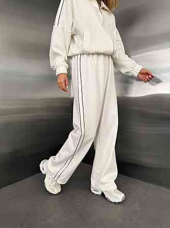 Жіночий стильний повсякденний костюм із тканини Lacoste Double Face Одеса