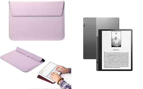 Чехол-конверт VitoCase для Lenovo Lenovo Smart Paper Storm, с функцией подставки для книги Коричневый Киев