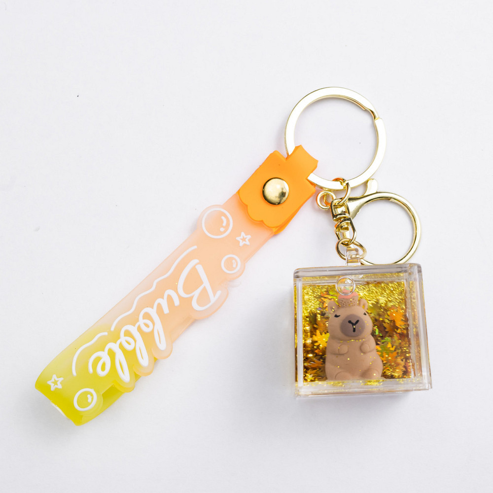 Дитячий брелок Капібара Cube 3.5×3.5×3.5 (см) для ключів, на сумку і рюкзак (рандом) HP-55-34BR Київ - фото 1