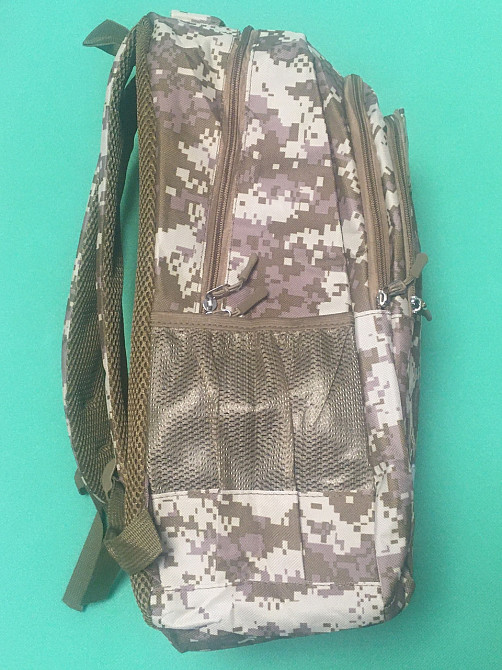 Рюкзак військовий тактичний, колір пісочний піксель, розмір 50*33*20 см, 4 кішені спереді та 2 бокових, чоловічий рюкзак, жіночій Київ - фото 5