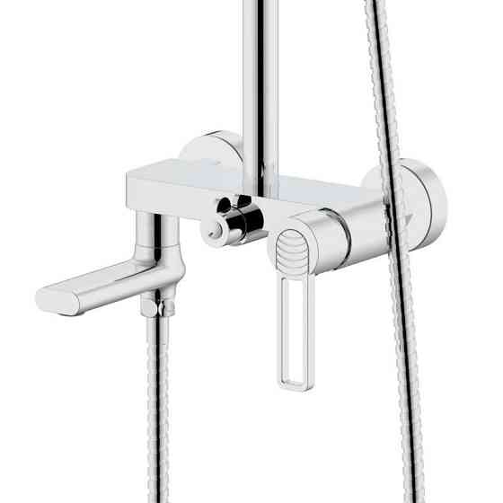 Душевая система с изливом Qtap Taurus на три потребителя QTTAU111CRM45665 Chrome Киев