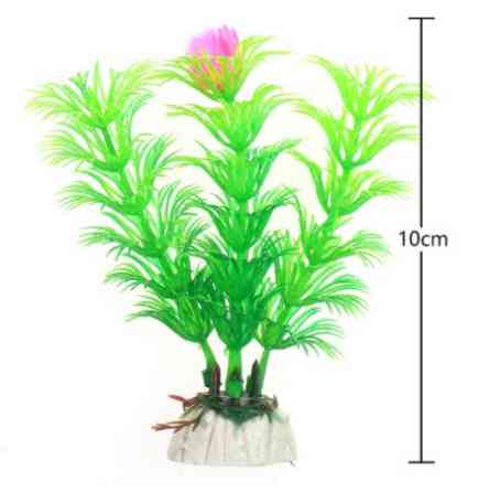 Искусственные растения для аквариума салатовые - длина 10см, пластик Киев