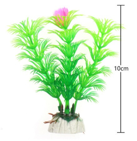 Искусственные растения для аквариума салатовые - длина 10см, пластик Киев - изображение 1