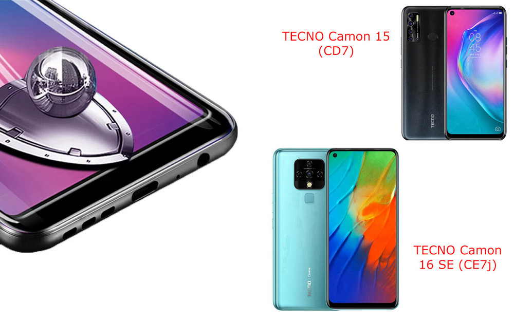 Защитное стекло DefenzoGlass для TECNO Camon 15 (CD7), 16 SE (CE7j) – двойная прочность Киев - изображение 2