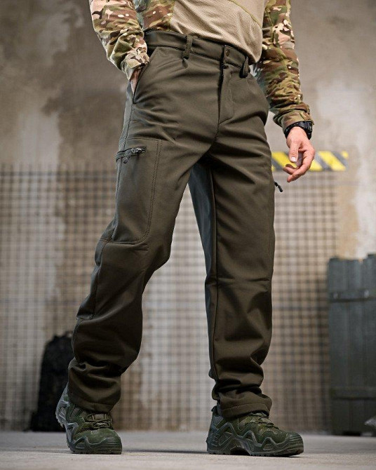 Тактичні штани софтшел REGION олива ВТ7618 Одеса - фото 3