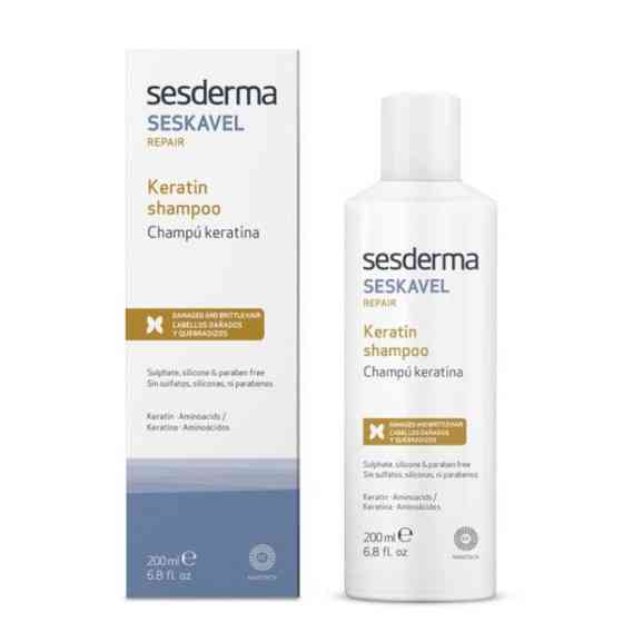 Сесдерма Seskavel Шампунь восстанавливающий с кератином Sesderma Seskavel Repair Keratin Shampoo, 200 мл Днепр