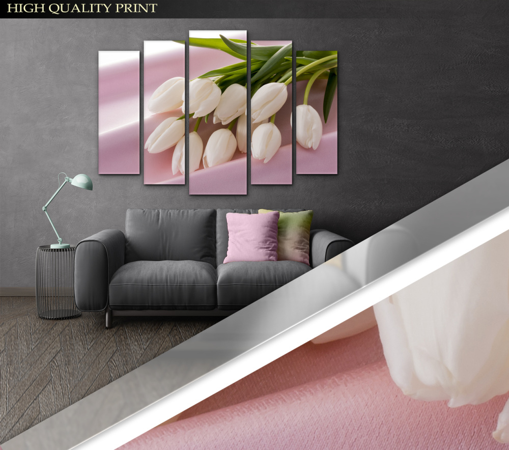 Модульна картина Квіти Тюльпани Art-319_5 ( 80х118см ) Київ - фото 3