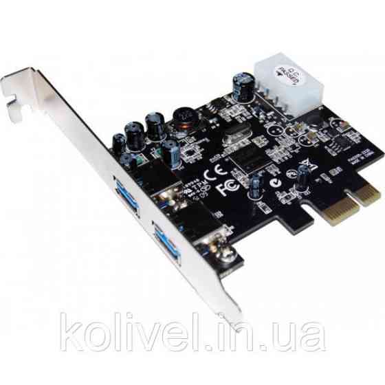 PCI-E Контролер USB3.0 (2ext. Molex) Low Profil, NEC, RTL (B00192) Киев