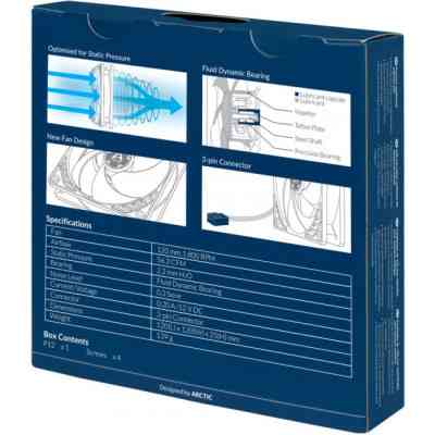 Кулер для корпуса Arctic P12 Black (ACFAN00118A) Винница