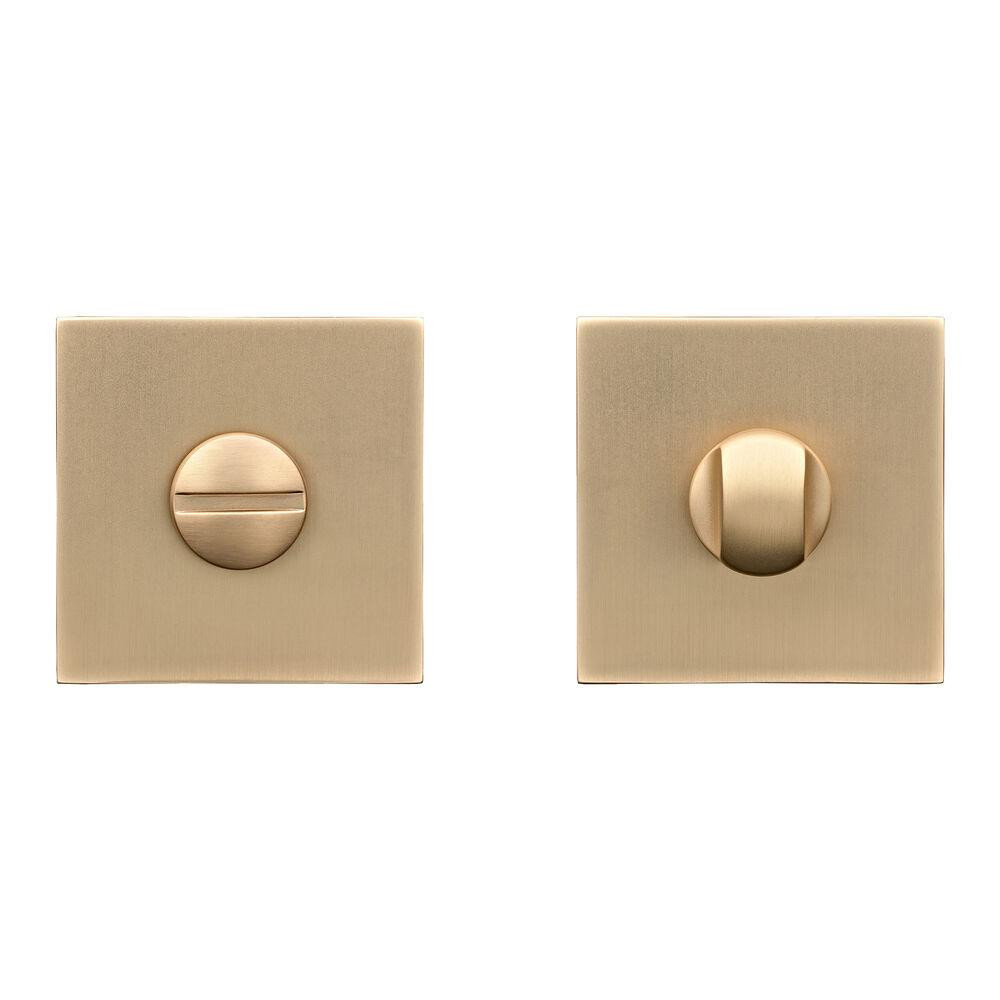 Сантехнический фиксатор Gavrohe Z25-WC GoldSB (накладка на дверь санузла с поворотником) сатиновое золото Киев - изображение 1