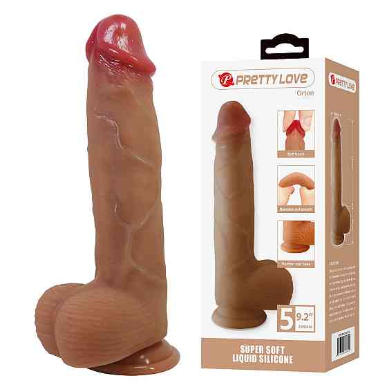 Фалоімітатор Pretty Love Orton 9.2 Super Soft Liquid Silicone Dildo Sex Aura Київ