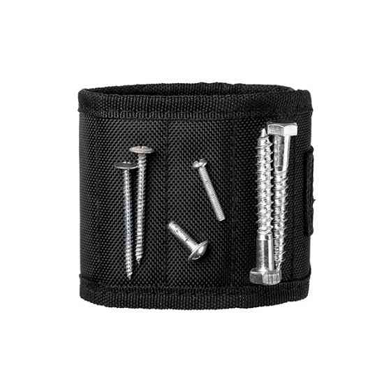 Браслет магнітний будівельний, 360×90 мм, 10 магнітів, нейлон 1680D INTERTOOL SP-1002 Киев