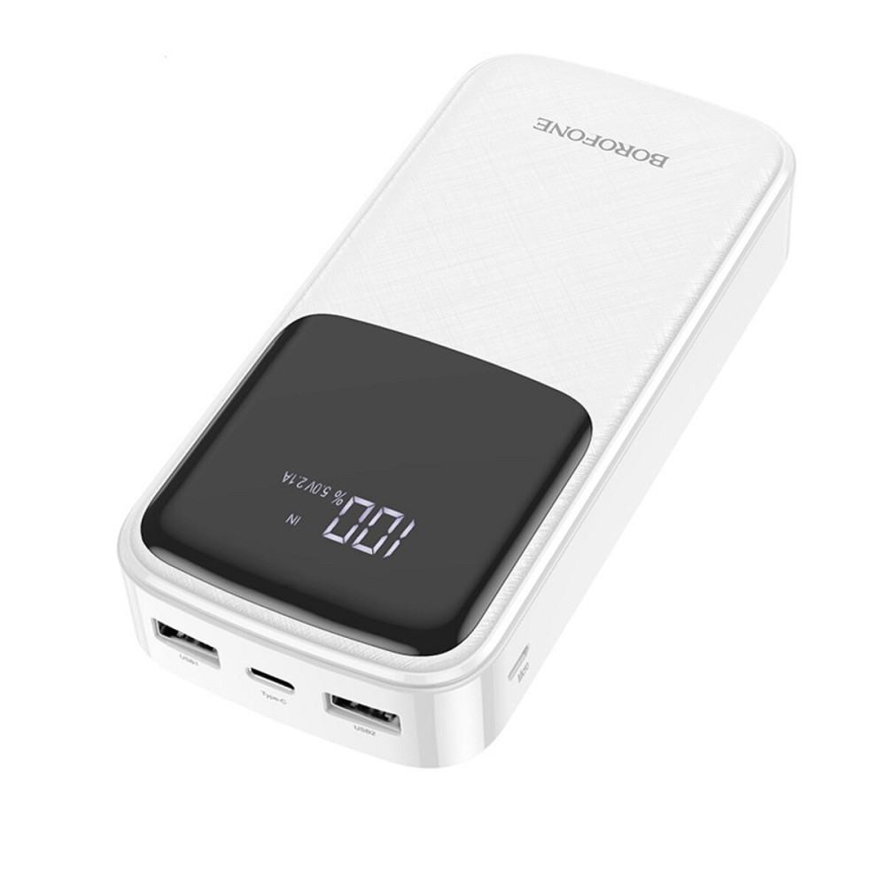 Зовнішній акумулятор BOROFONE BJ17A Oceanic digital power bank 20000mAh White Киев - изображение 2