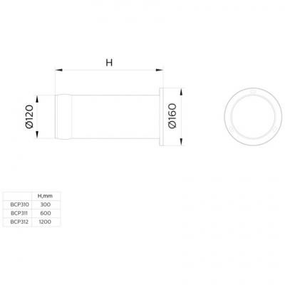 Светильник Philips BCP312 LED760/WW 15W 100-240V Cyl BK 120мм (911401755282) Винница - изображение 2