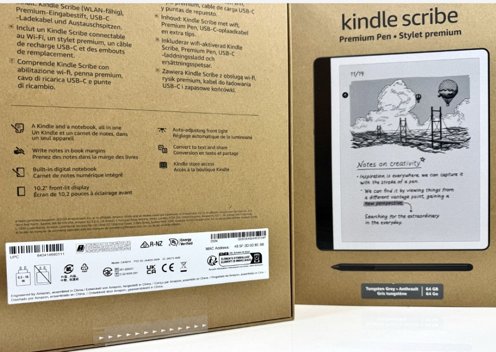 Нова Електронна книга з підсвічуванням Amazon Kindle Scribe 64 GB. Київ - фото 3