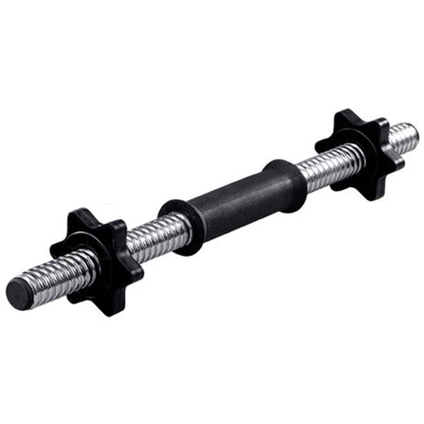 Гриф гантельный прямой 45 см для гантели (30 мм) хромированный металлический Киев - изображение 1