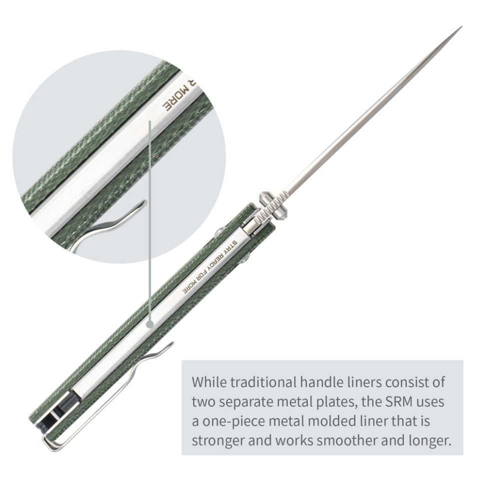 Ніж складаний SRM Terrier 258L-MG2, зелений Киев - изображение 14