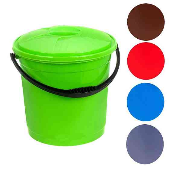 Відро 10 л з кришкою (кольори в асортименті) Харків