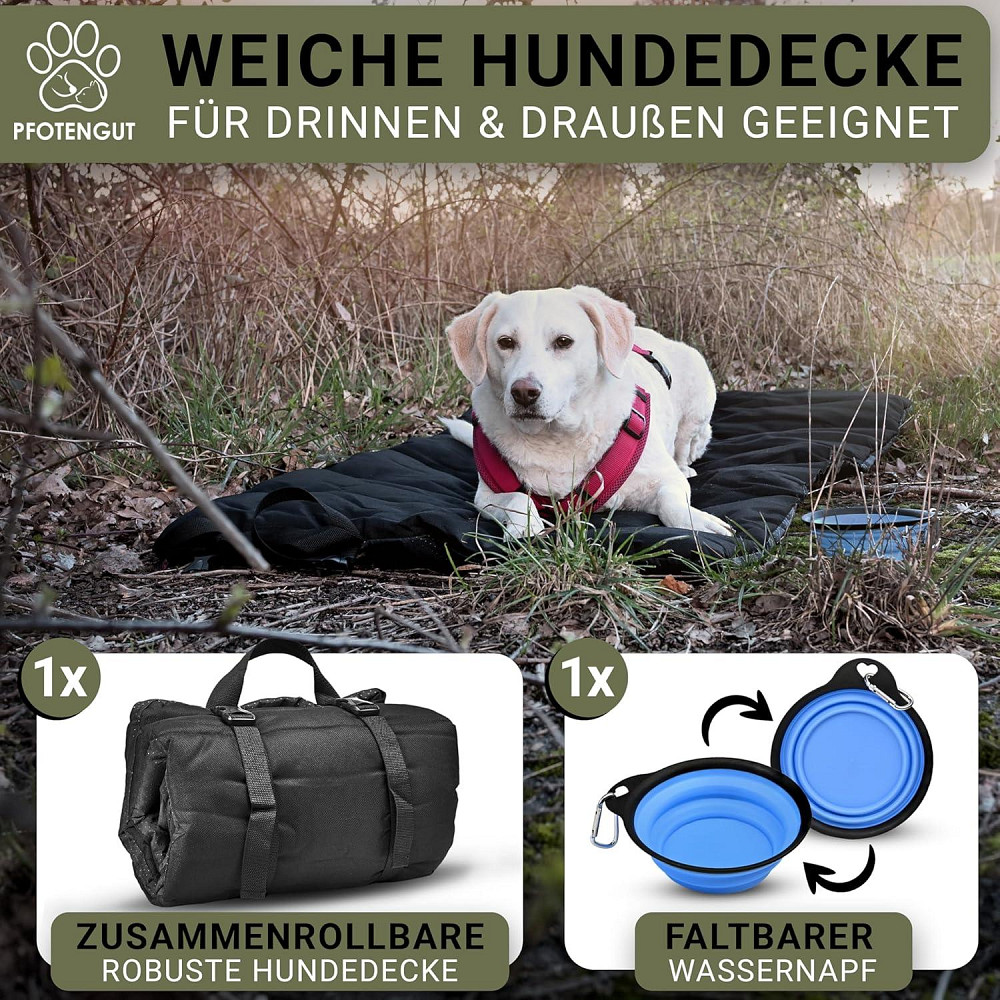 Туристичний килимок-ковдра для собак PFOTENGUT 70 х 110 см Луцьк - фото 4