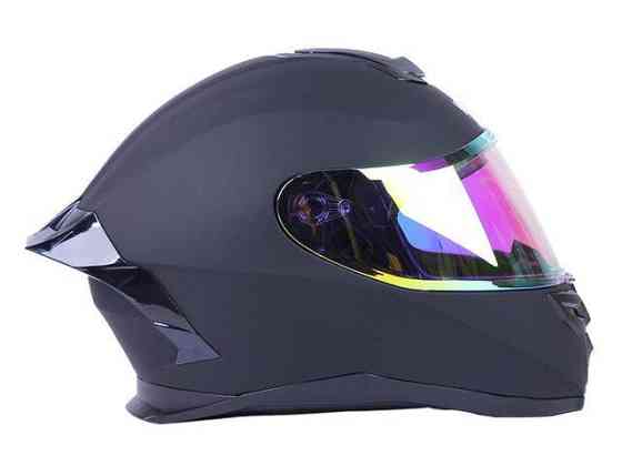 Шолом мотоциклетний інтеграл MD-820-1 (чорний матовий, скло жовтий хамелеон, size M) Мукачево