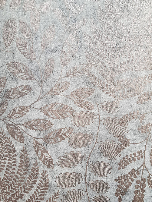 Шпалери вінілові на флізеліні AS creation The Bos 0.53х10 листя гілки бронзові на сірому Київ - фото 2