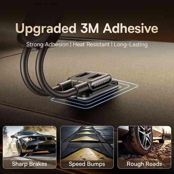 Автотримач для телефона Baseus PrimeTrip C03s Magnetic Car Mount (Stick-on Type, Cosmic Black) Киев