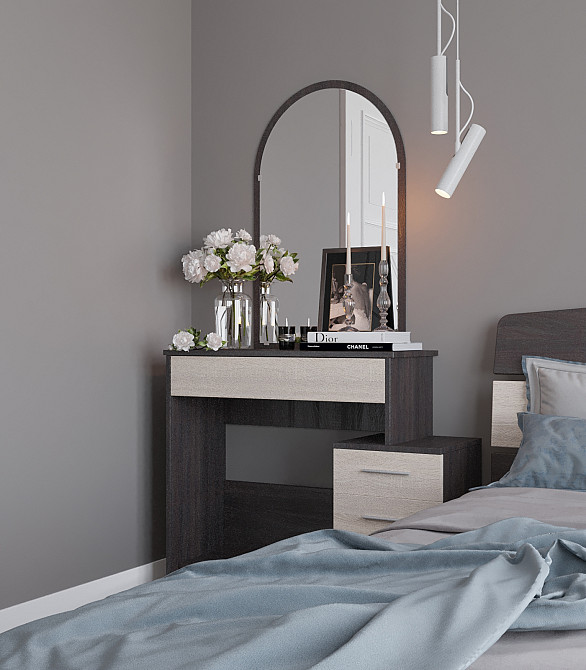 Трюмо-1 комплект для спальні Еверест венге+дуб молочний (DTM-2459) Львів - фото 3