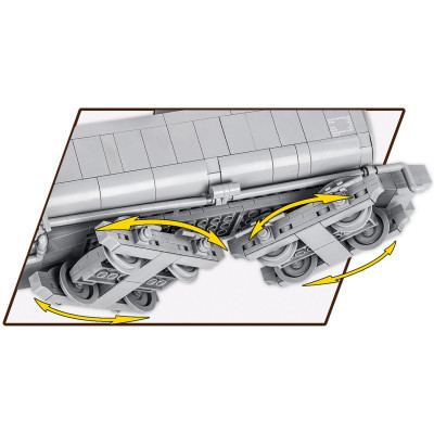 Конструктор Cobi Локомотив Kriegslokomotive Class 52 1:35, 2476 деталей (COBI-6281) Вінниця - фото 9