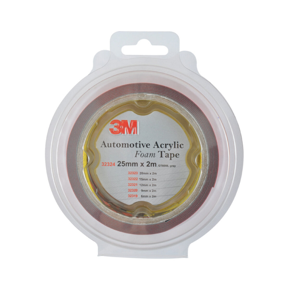 Стрічка клеюча двостороння 3M, темно-сіра, 25ммx2м, блістер, 1шт Київ - фото 1