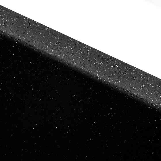 PLATINUM Гранітна мийка для кухні Platinum 4040 RUBA матовий чорний металік Київ