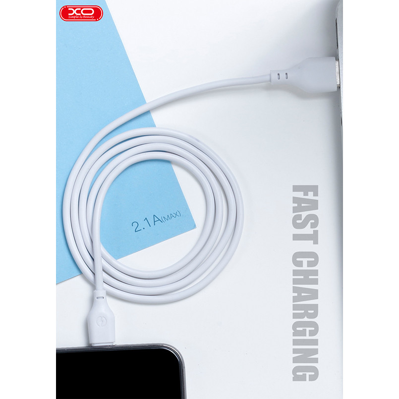 Кабель XO USB to Type-C 2,1А 1м білий (XO-NB103C-White) Львів - фото 2