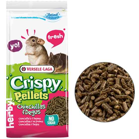 Versele-Laga Crispy Pellets Chinchillas & Degus КРИСПИ ШИНШИЛЛА ДЕГУ беззерновой корм для шиншилл и дегу Киев