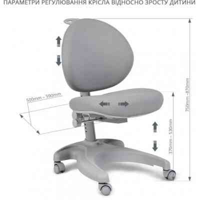 Дитяче крісло FunDesk Cielo Grey Вінниця