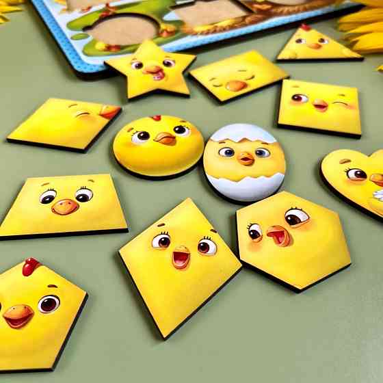 Деревянный пазл-вкладыш 