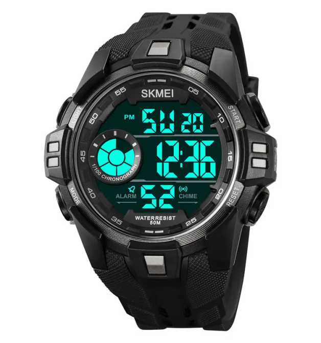 Часы мужские спортивные наручные Skmei 2123 (Черный с серым) Винница - изображение 4
