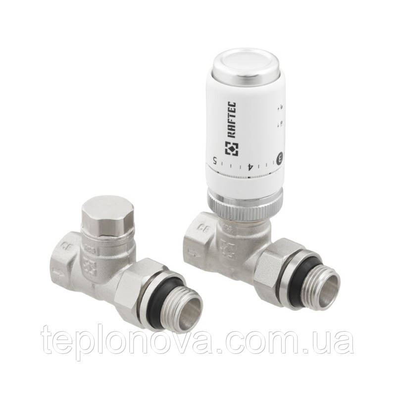 Комплект термостатических клапанов прямой Raftec KNT11 White Черновцы - изображение 9