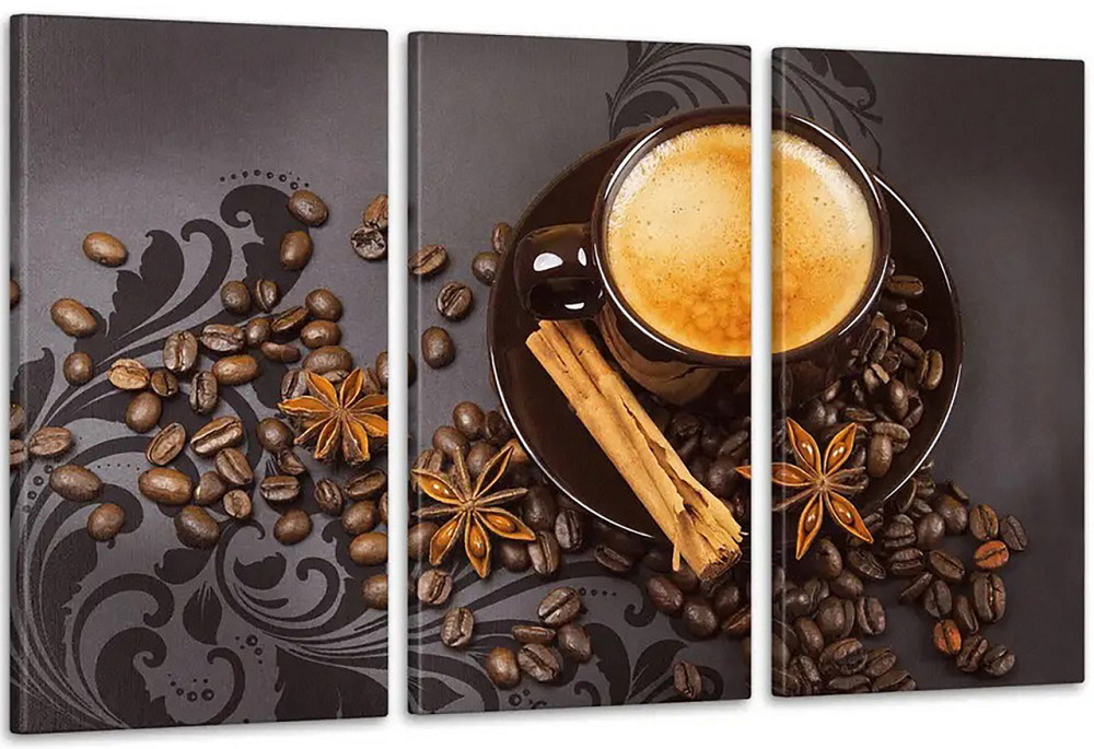 Модульна картина Абстракція Кави (53х100см) Аrt-148_3А Київ - фото 1