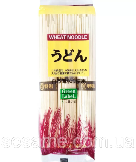 Лапша пшеничная Green Label Удон 300г Харьков - изображение 1