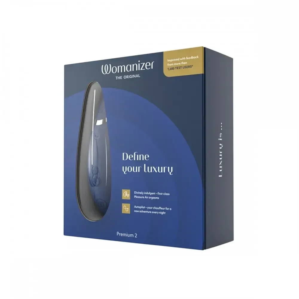 Вакуумный клиторальный стимулятор Womanizer Premium 2 Blueberry Sex Aura Киев - изображение 9