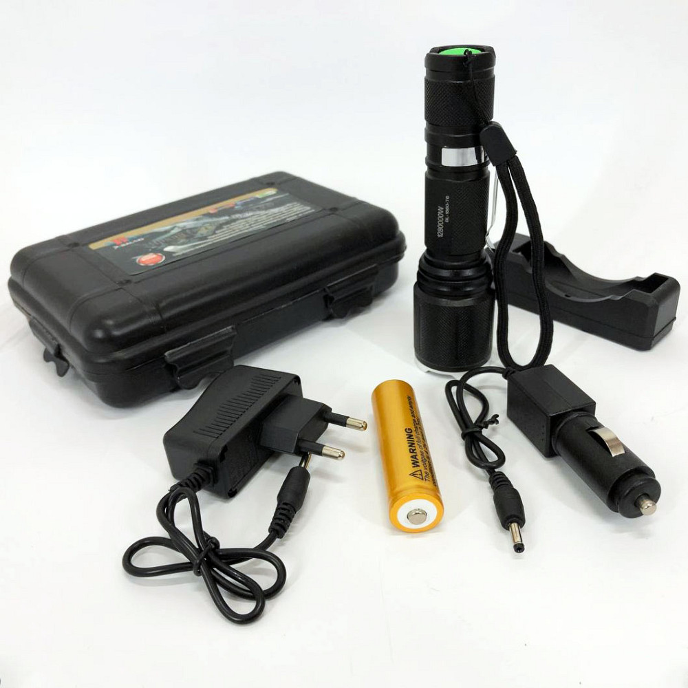 Фонарь военный зсу Bailong BL-1860-T6, Фонарик светодиодный ручной аккумуляторный портативный XC-41 Львов - изображение 7