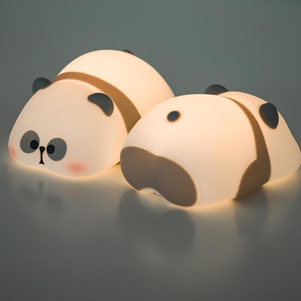 Силіконовий дитячий нічник Suphyee «Мила Панда» LED USB акумуляторний сенсорний світильник для сну з таймером Київ - фото 15