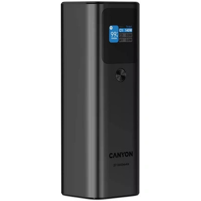 Батарея універсальна Canyon PB-2010 27000mAh PD/3.1/140Wh, in/out2xUSB-C PD/140W, outUSB-A/22.5W (CNE-CPB2010DG) Вінниця - фото 10