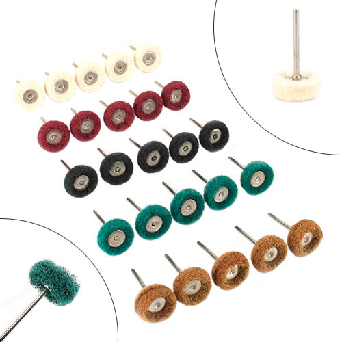 Набор полировальных кругов щеток 25шт 25мм для гравера дремеля Dremel Винница - изображение 1