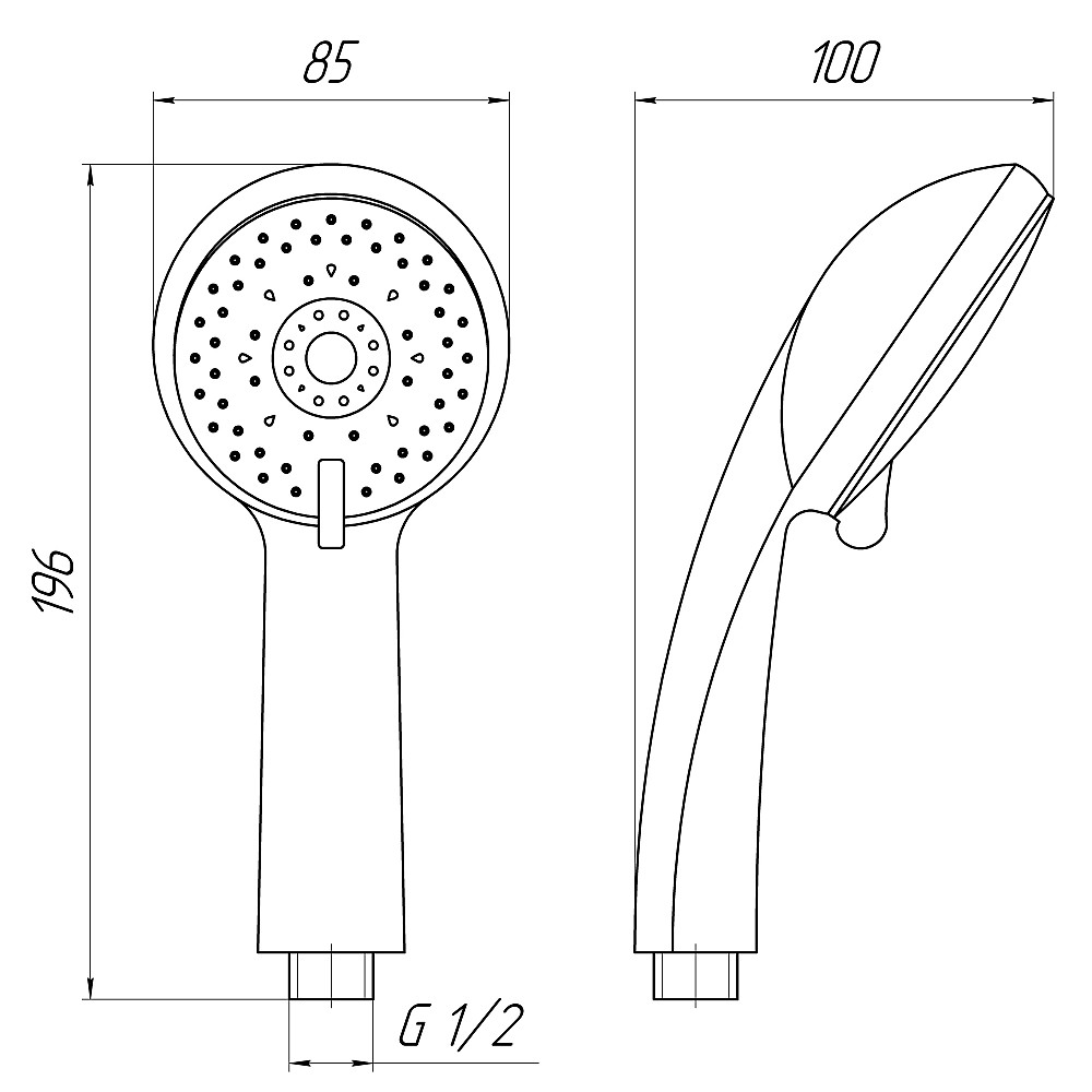 Душова лійка Globus Lux NS-1227-P Київ - фото 6