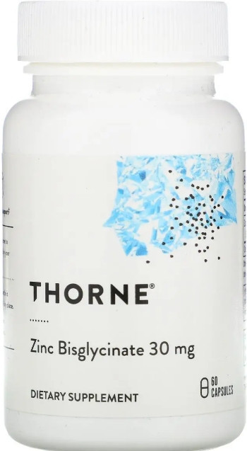 Бисглицинат цинка Thorne Zinc Bisglycinate 30 мг 60 капс Киев - изображение 1