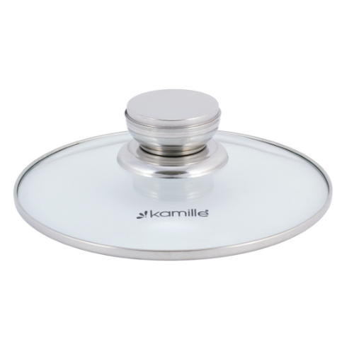 Каструля нержавіюча сталь 2л з кришкою порожнисті ручки 4911 KAMILLE Житомир