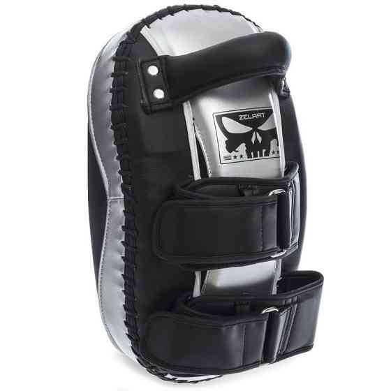 Пады для тайского бокса Тай-пэды ZELART BO-1326 размер 33x20x11 см чёрный-серебряный Киев