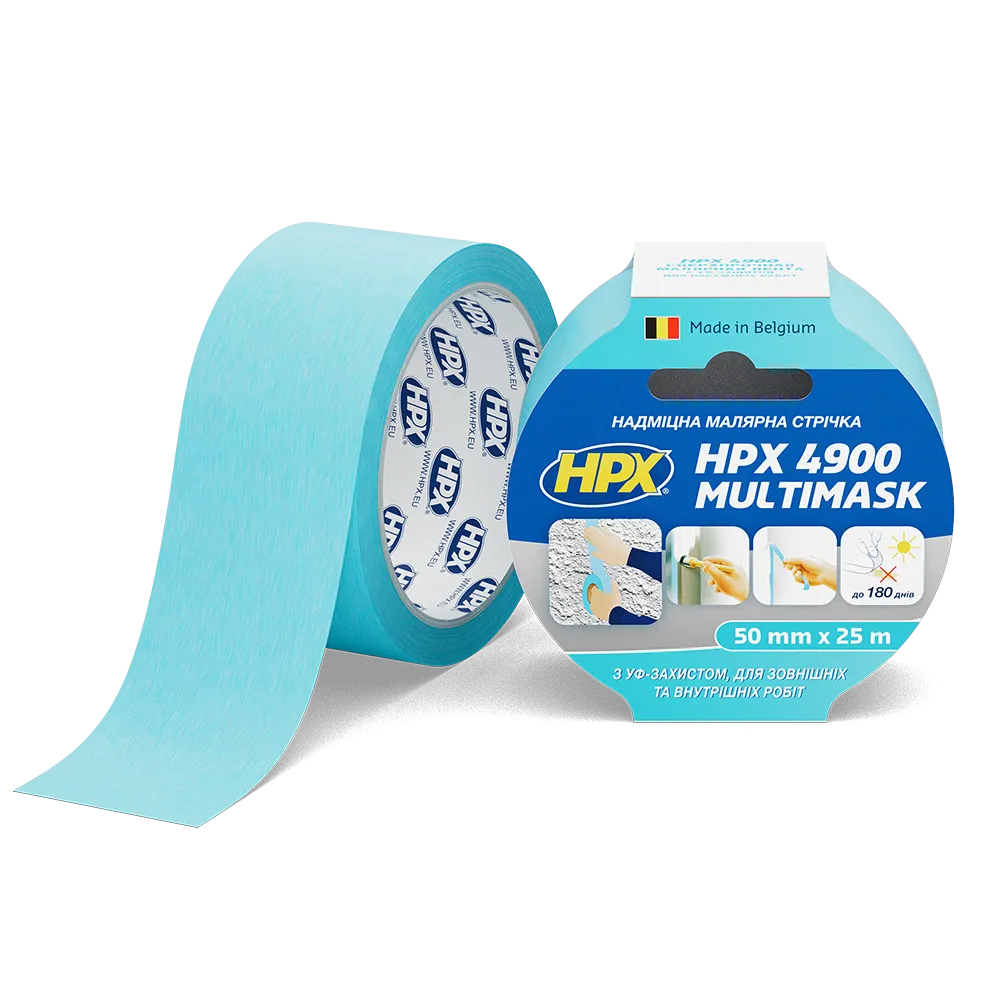 Надміцна малярська стрічка HPX 4900 MULTIMASK 50 мм*25 м з УФ-захистом (EW5025) Киев - изображение 1